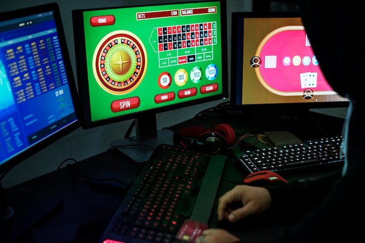 Pengguna sedang memasukkan data login pada aplikasi empire888 di smartphone